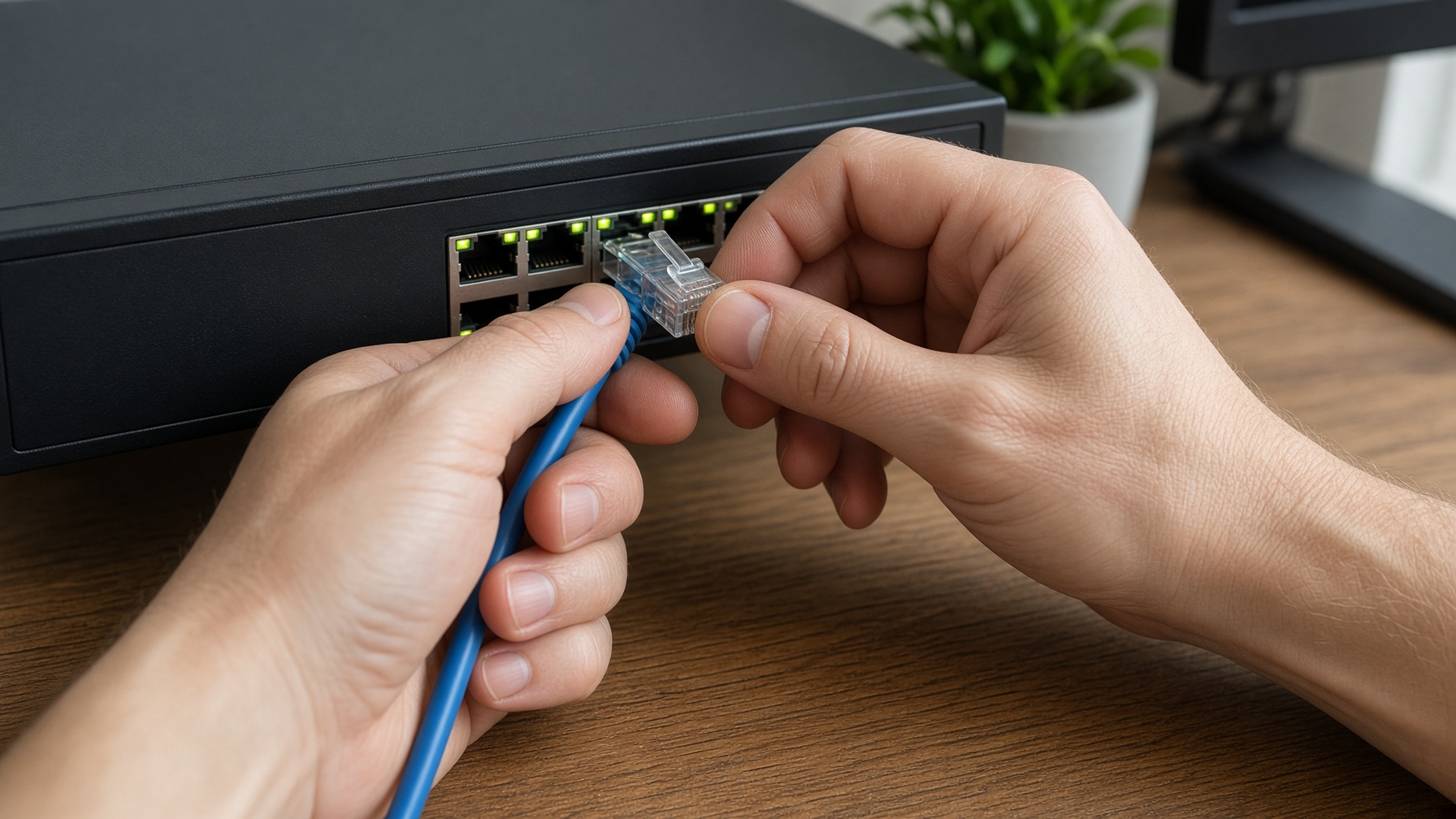 Press the latch. Pull the cable. Human-only. Any body.